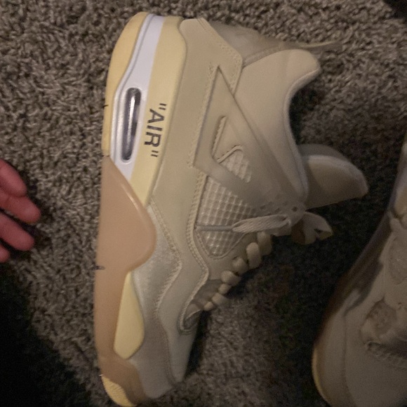 Off white Jordan 4 golf shoes - Picture 4 of 4